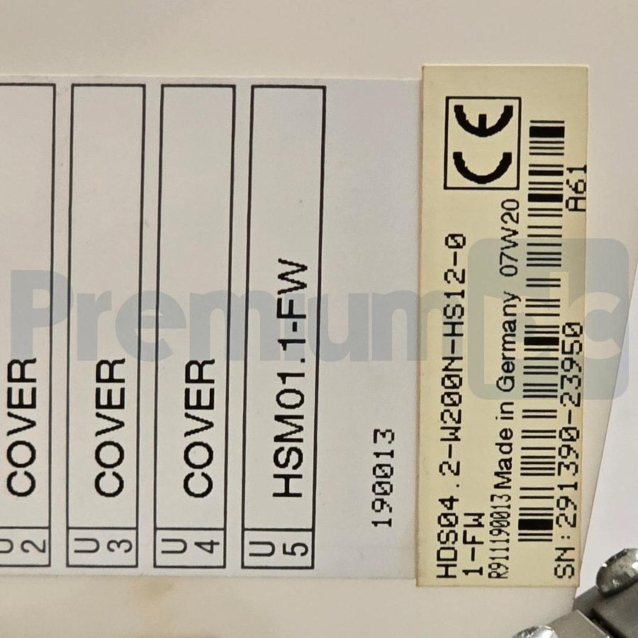 Indramat Rexroth HDS04.2-W200N-HS12-01-FW | R911190013 DIAX04 Servo Drive XLNT