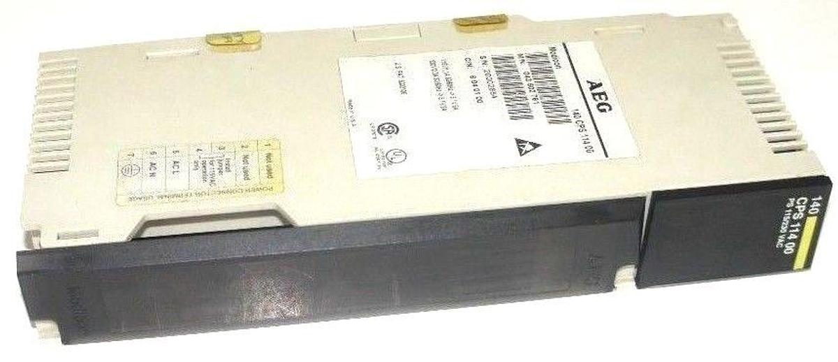 Used AEG MODICON 140-CPS-114-00 POWER SUPPLY MODULE 140CPS11400