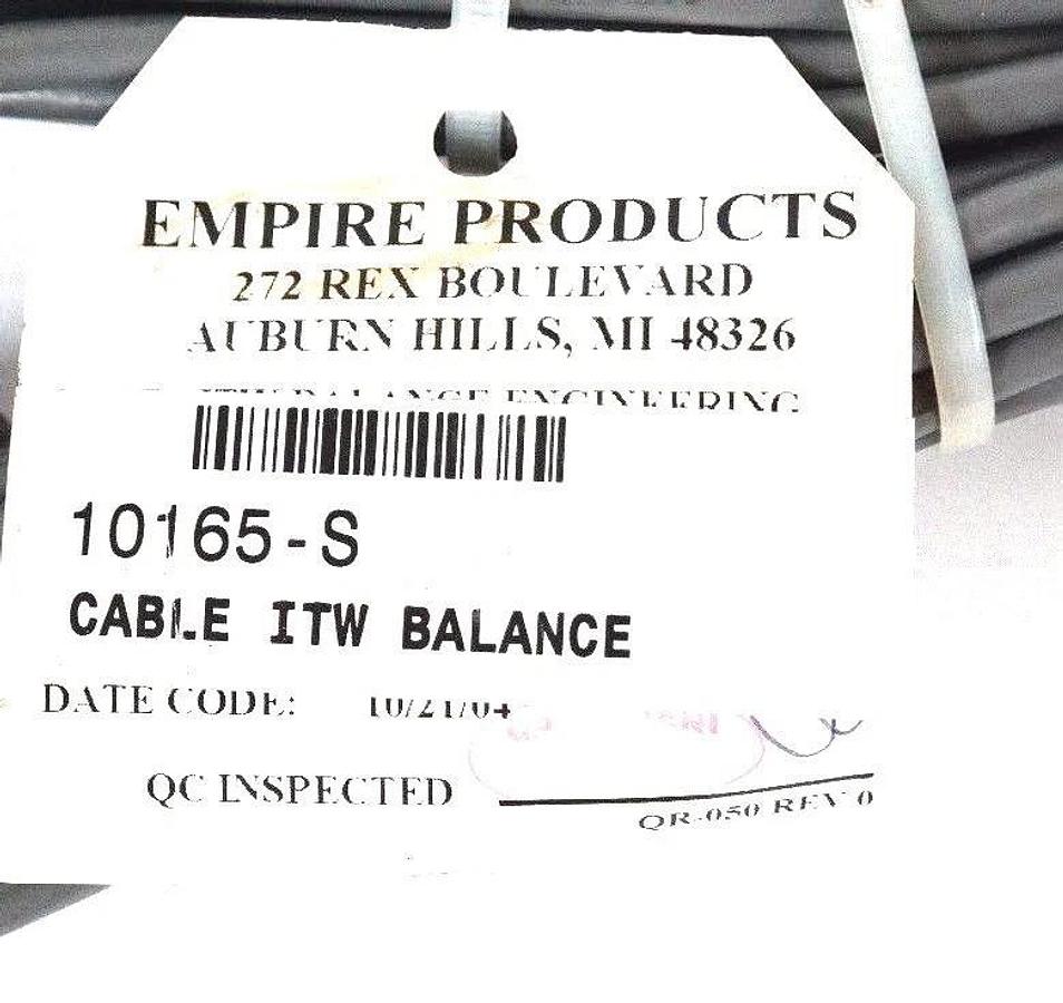 Used EMPIRE PRODUCTS 10165-S CABLE ITE BALANCE BAL-10165-S QR-050 REV 0