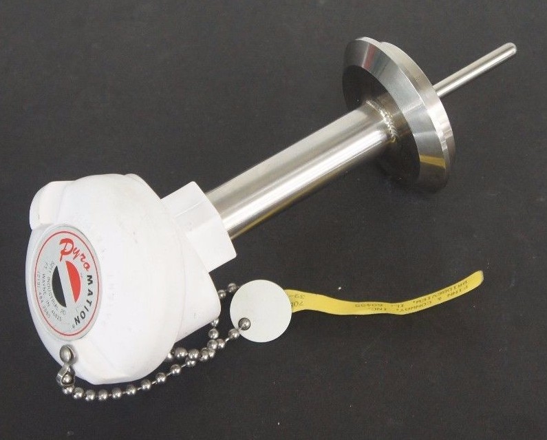Used NEW PYROMATION J48002U-CIP-2-7-63 TEMPERATURE SENSOR J48002UCIP2763