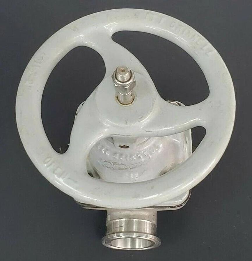 Used ITT GRINNELL 1-1/2"-2" GATE VALVE 303-202 303-2027 W/ 1820 1-1/2" DIAPHRAGM B22