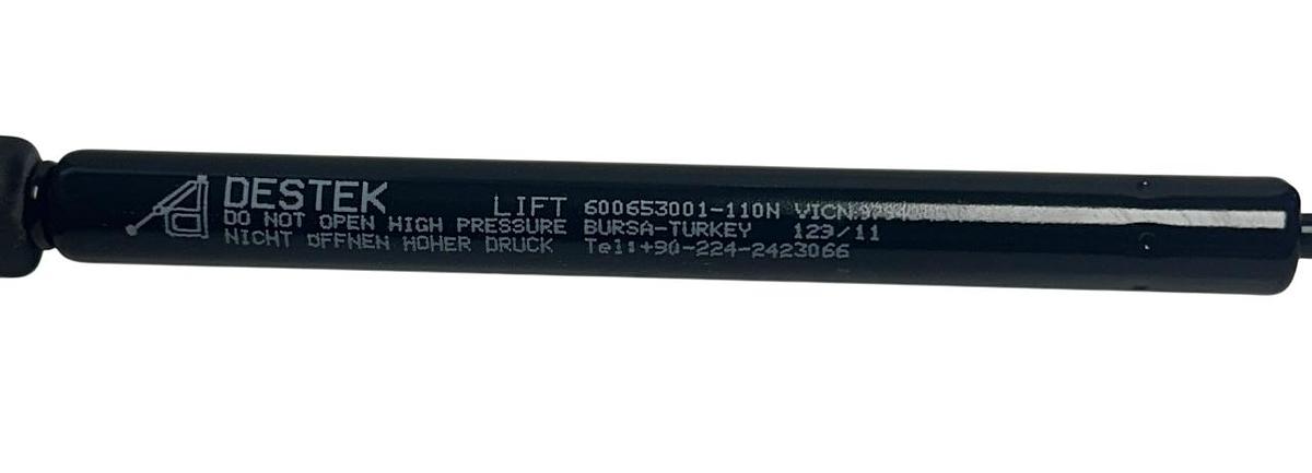 Used DESTEK 600653001-110N / 600653001110N GAS SPRING SHOCK ABSORBER BLACK NSNP