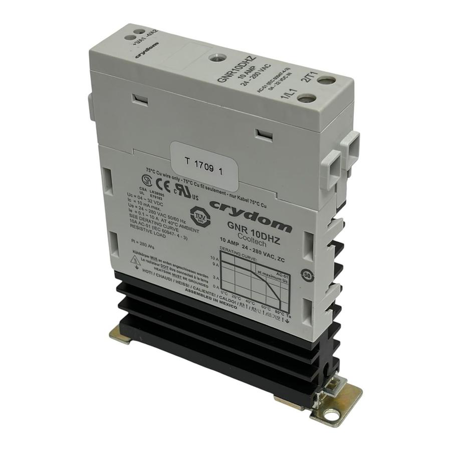Crydom GNR10DHZ Cooltech Solid State Relay SSR 10A 24-280VAC 4-32VDC Heatsink Ne
