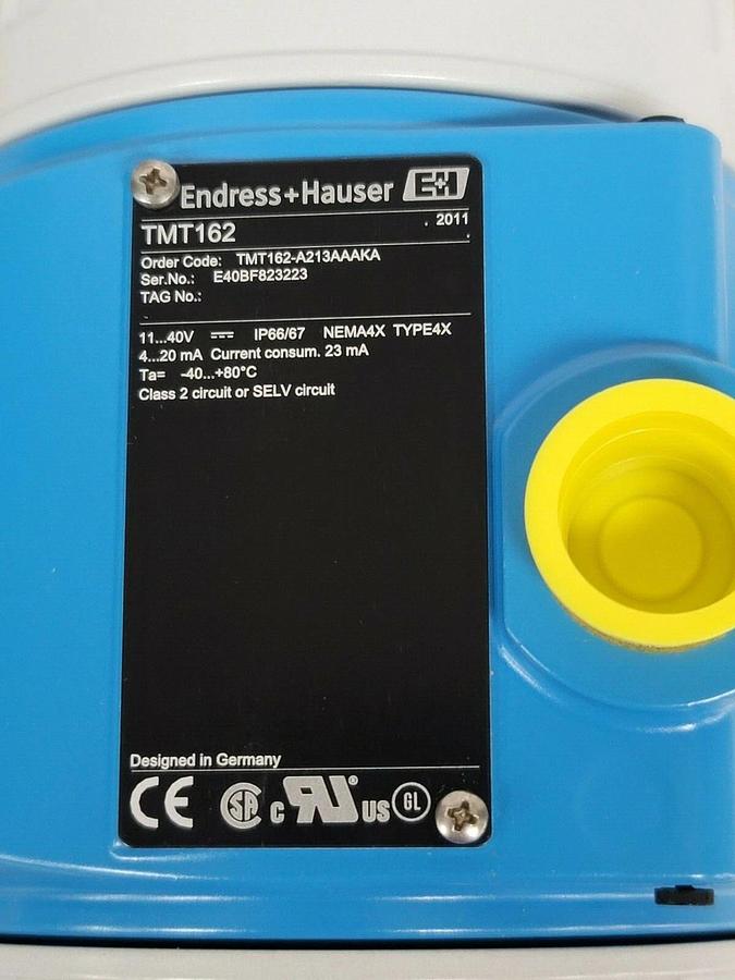 NEW ENDRESS HAUSER TMT162-A213AAAKA HART TRANSMITTER FW. 1.03.05 TMT162A213AAAKA