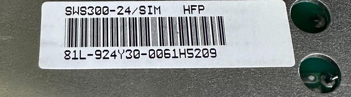 Used NEW LAMBDA SWS300-24/SIM / SWS30024SIM POWER SUPPLY 100-240VAC 4.4A 50/60Hz