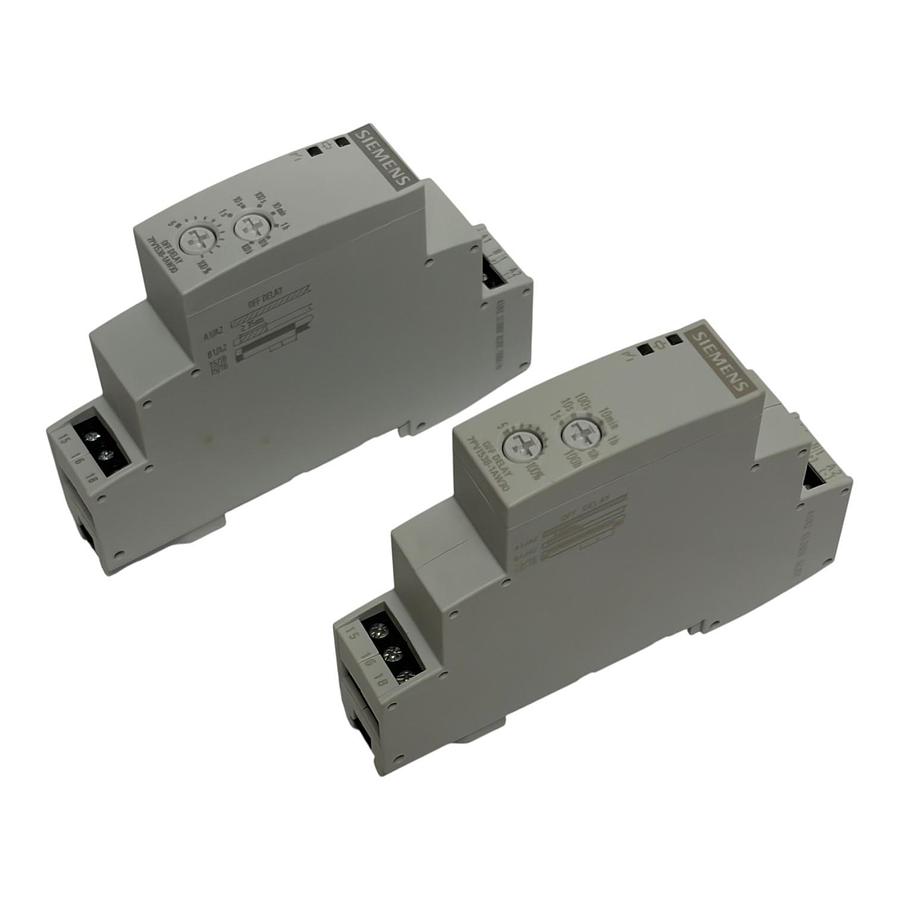 Used Lot of 2 Siemens 7PV1538-1AW30 SIRIUS Time Relay Off-Delay 12-240VAC/DC New