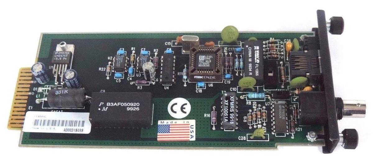 Used BLACK BOX LE6504C UTP BNC MEDIA INTERFACE CARD LE 6504C