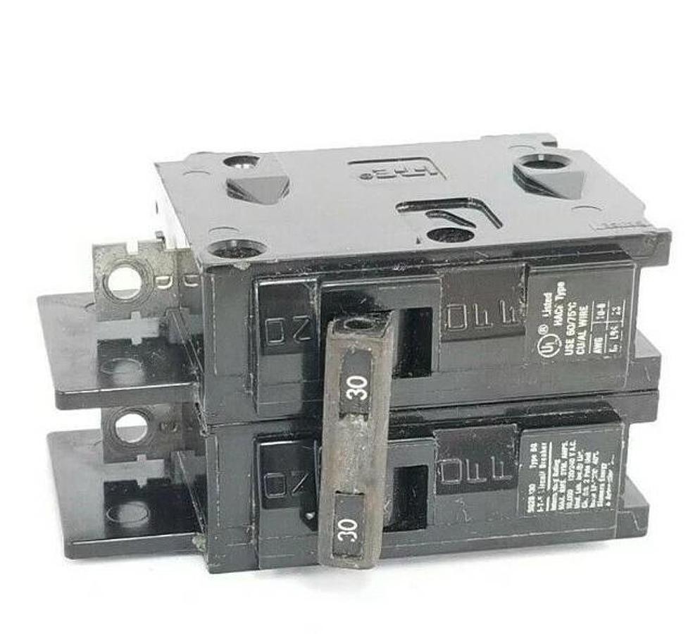 Used ITE / SIEMENS BQ2B030 CIRCUIT BREAKER 2P 30A 12-/240VAC HACR