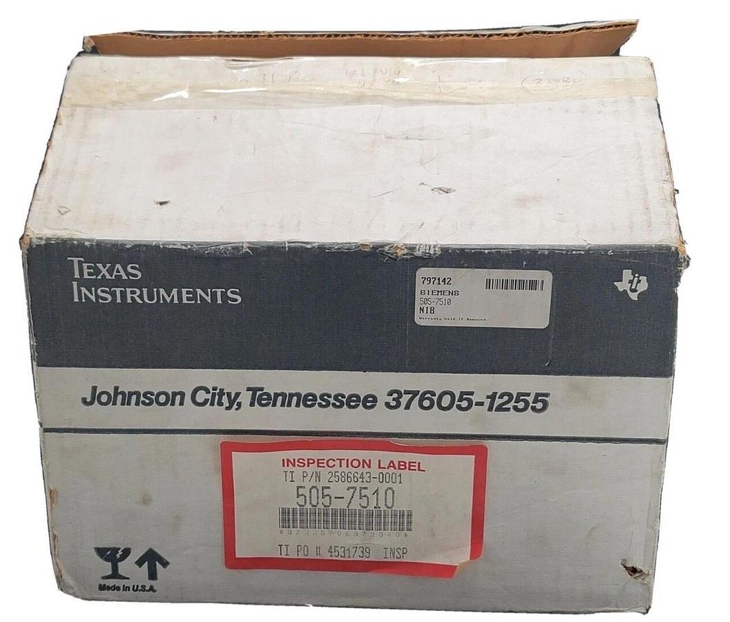 NIB TEXAS INSTRUMENTS 505-7510 HANDHELD INTELLIGENT TERMINAL 2586287-0001