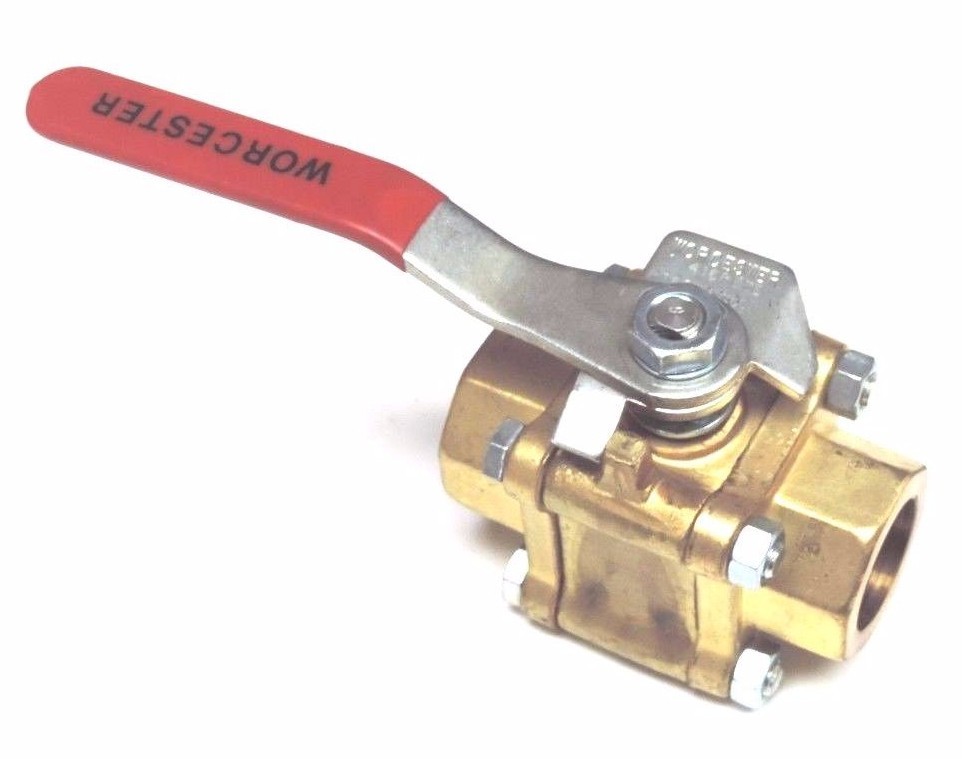 Used NEW WORCESTER 416RTTE 1" BALL VALVE R16CWP1500 MISSING BODY SEALS