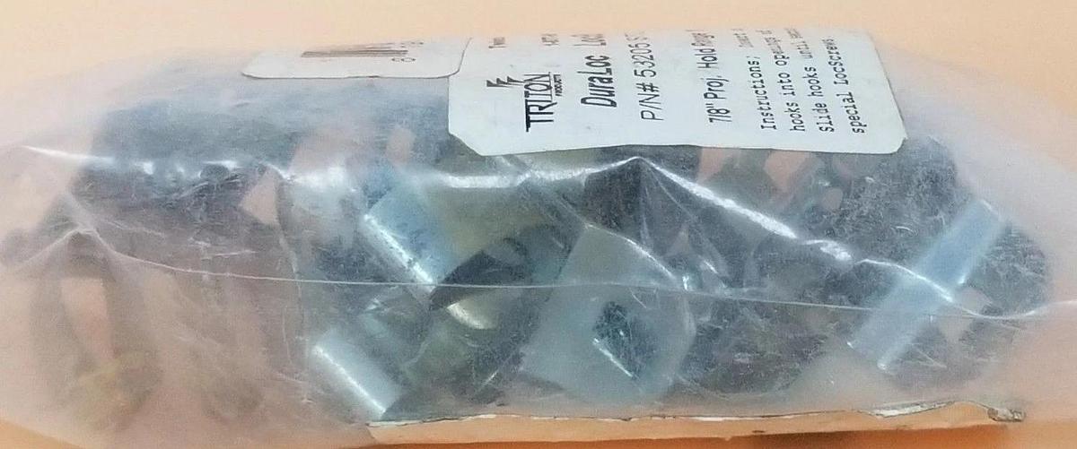 Used BAG OF 5 NEW GRAINGER 6YE13 STD SPRING CLIPS 7/8'' PROJ. DURA LOC P/N# 53205
