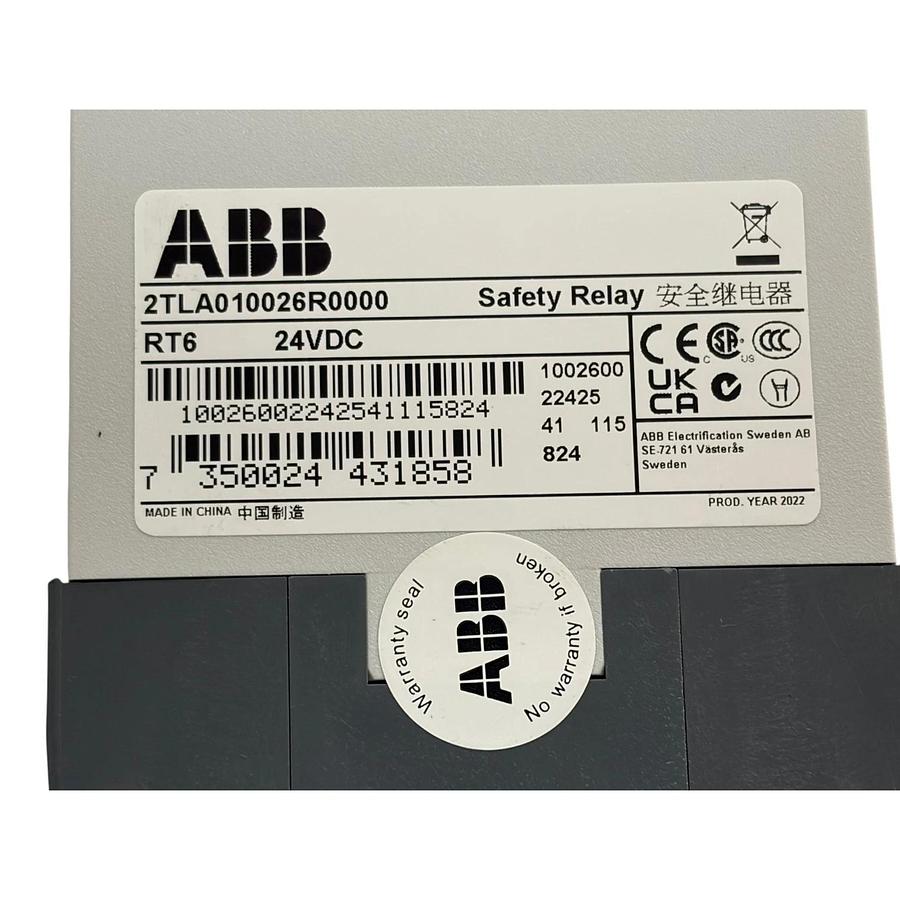 ABB Jokab Safety RT6 24VDC Safety Relay 2TLA010026R0000 Unused Surplus - NSMP