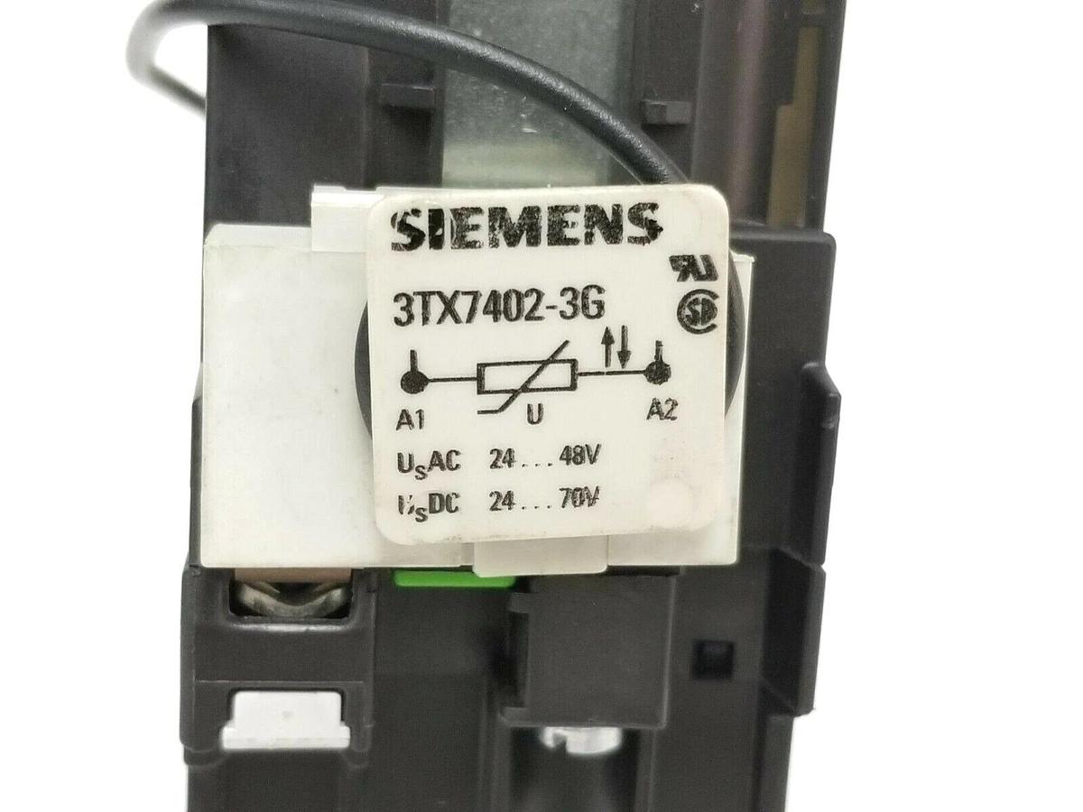 Used SIEMENS 3TH4096-0B 2S+2O/2NO+2NC, 3TH40, 24V, 0.8-1.2 DC, 3TX7402-3G