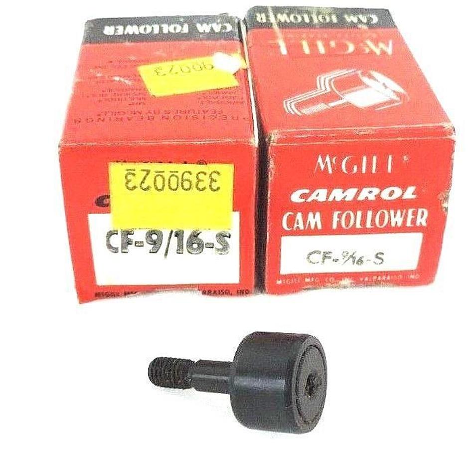 Used LOT OF 2 NEW MCGILL CF-9/16-S CAMROL CAM FOLLOWER