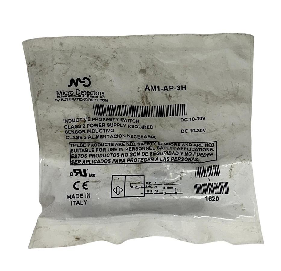 Used AUTOMATIONDIRECT MICRO DETECTORS AM1-AP-3H / AM1AP3H PROXIMITY SWITCH 30VDC NSFS