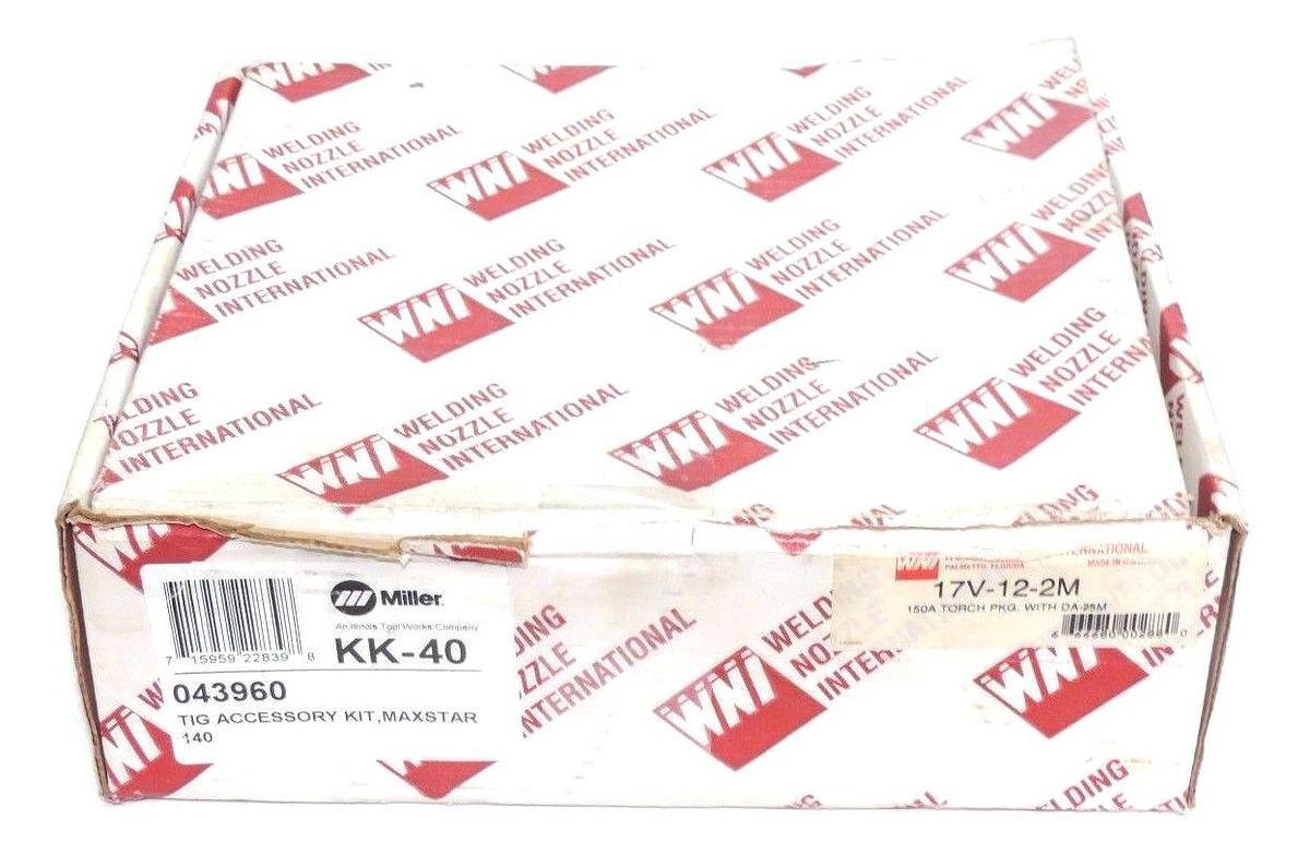 Used WNI MILLER 043960 MAXSTAR 140 TIG ACCESSORY KIT KK-40 17V-12-2M