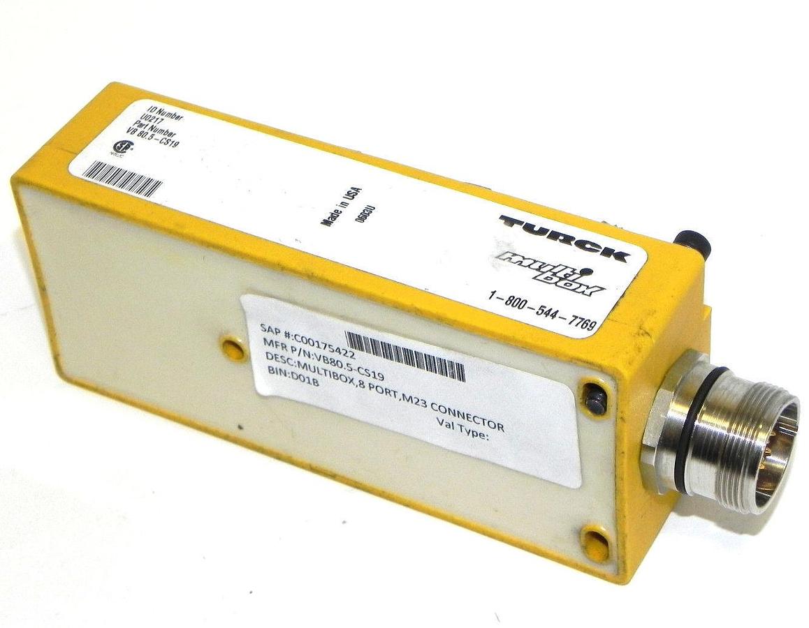 Used TURCK VB 80.5-CS19 EUROFAST MULTIBOX TURCK VB805CS19 ID. NUMBER U0217