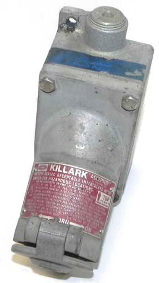 Used HUBBELL UGR02-0231 KILLARK ACCEPTOR 20AMO, 125VAC, 60HZ, 1 H.P. UGR020231