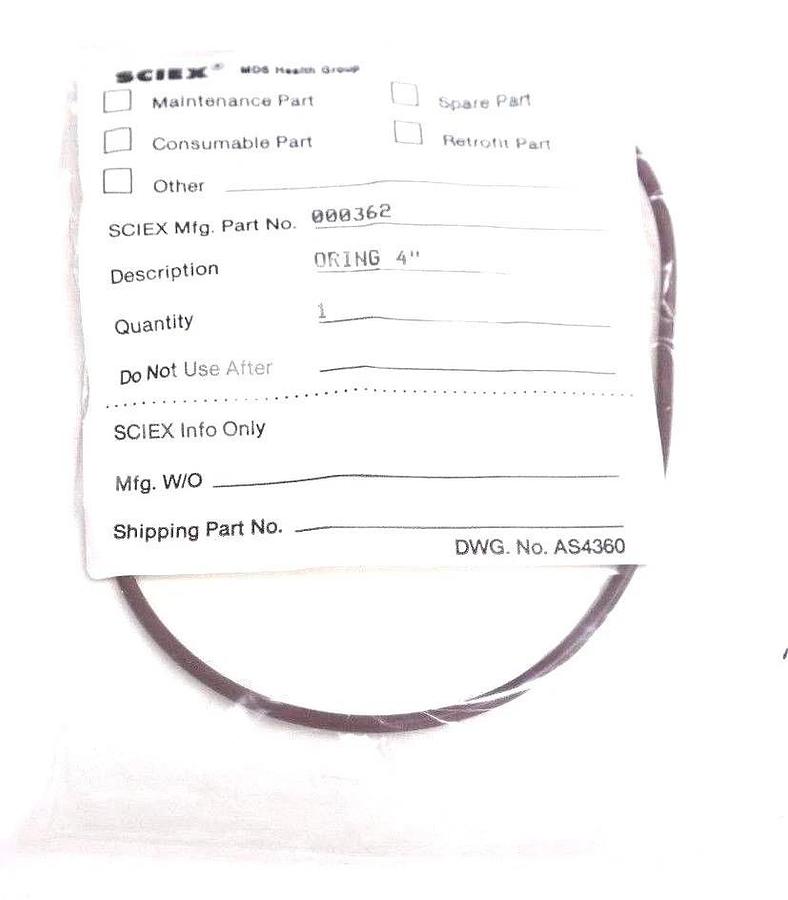 NEW MDX SCIEX O-RINGS FOR 001171 MIST ELIMINATOR SPR KIT 000365 000317 000362
