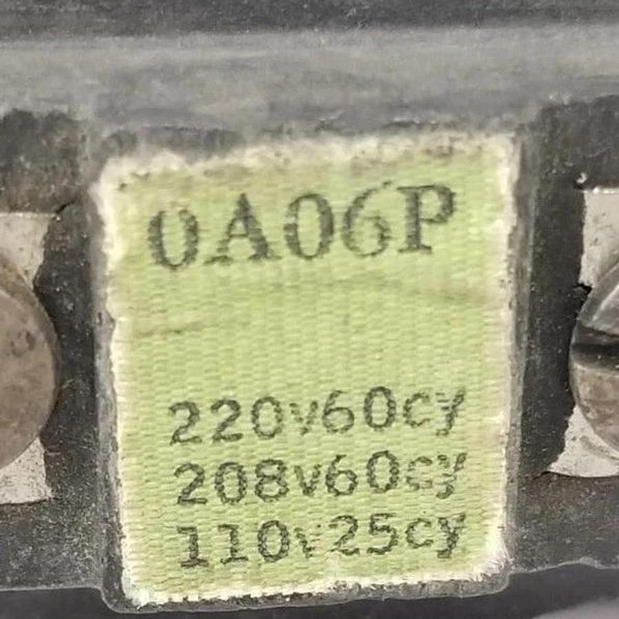Used ALLEN BRADLEY 0A06P COIL 220/110VAC 60/25HZ