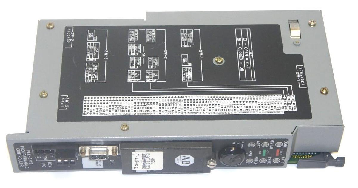 Used ALLEN BRADLEY 1785-LT/B PLC-5/15 PROCESSOR MODULE 1785LT SER. B REV. 020
