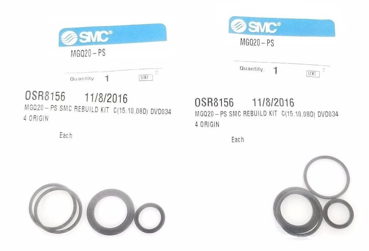 Used LOT OF 2 NEW SMC MGQ20-PS REBUILD KITS MGQ20PS