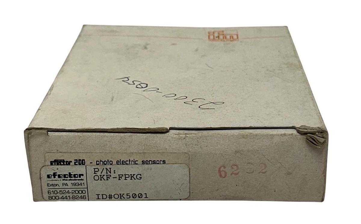 IFM OKF-FPKG / OK5001 EFECTOR 200 FIBER OPTIC AMPLIFIER 10-55VDC 40mm NSMP