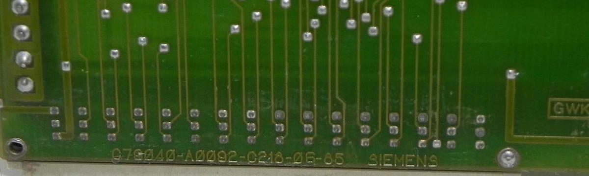 Used SIEMENS C79040-A92-C218-5-87 I/O MODULE C79040-A0092-C218-06-85