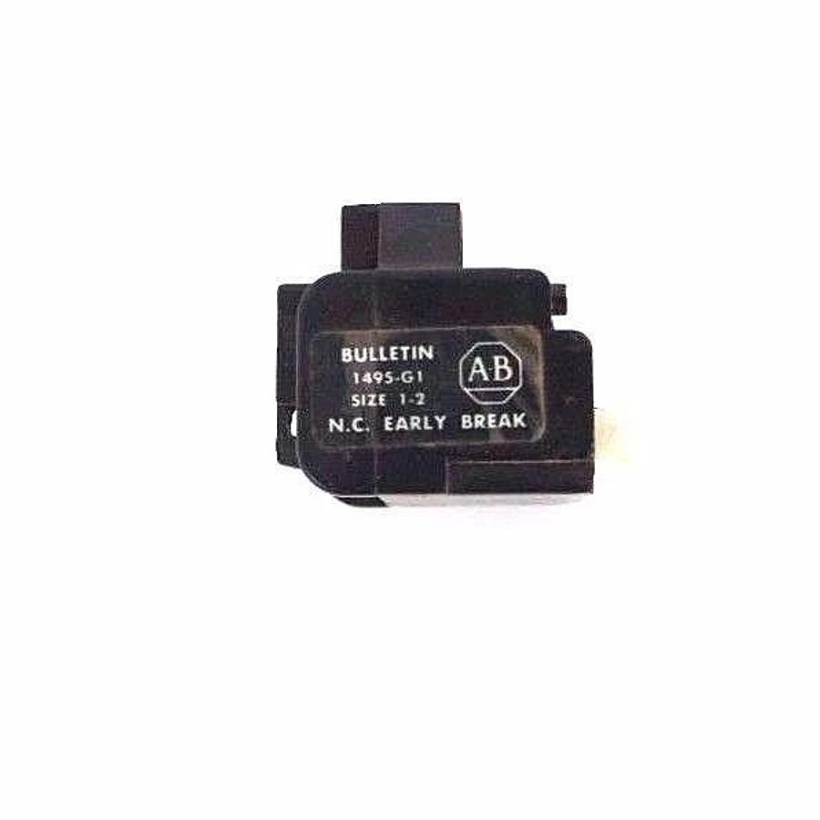Used LOT OF 5 ALLEN BRADLEY 1495-G1 AUXILIARY CONTACTS SIZE 1-2, 600V, 1495G1