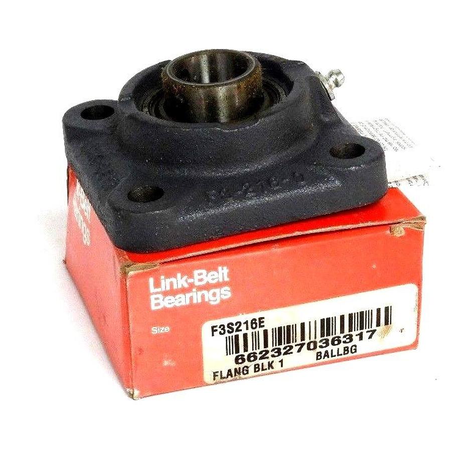 NIB REXNORD F3S216E LINK-BELT BEARING FLANGE BLK 1