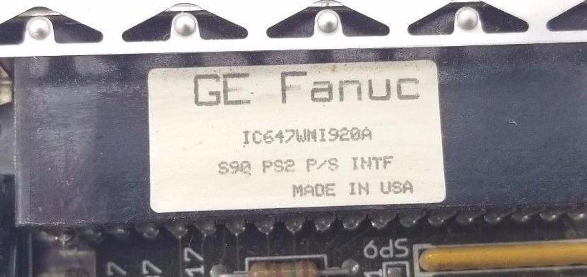 GE FANUC IC647WNI920A S9Q PS2 P/S INTF WORKSTATION BOARD IC647WNI920