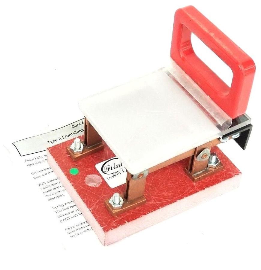 Used NEW FILNOR INC. CLASS: 9850 TYPE: A-1102ES FRONT KNIFE SWITCH 250VDC&AC 30A