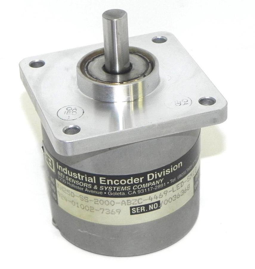 Used BEI XH25D-SS-2000-ABZC-4469-LED-SM18 ENCODER P/N: 924010027369, VDC: 5-15