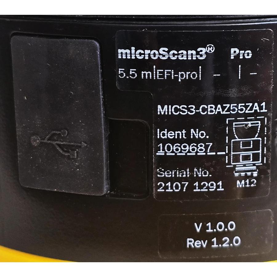 Used SICK 1069687 | MICS3-CBAZ55ZA1 SAFETY microScan3 LASER SCANNER 5.5m 275° XLNT