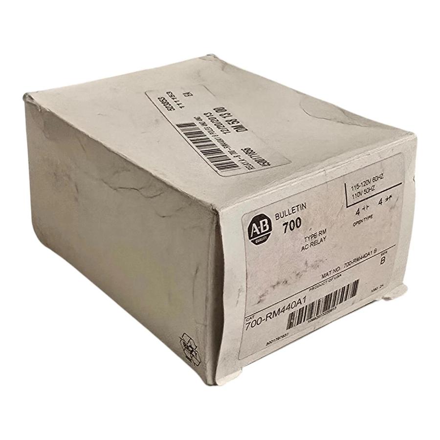 Allen Bradley 700-RM440A1 /B Bulletin 700 Type RM Latch AC Relay 115/120VAC NSMP