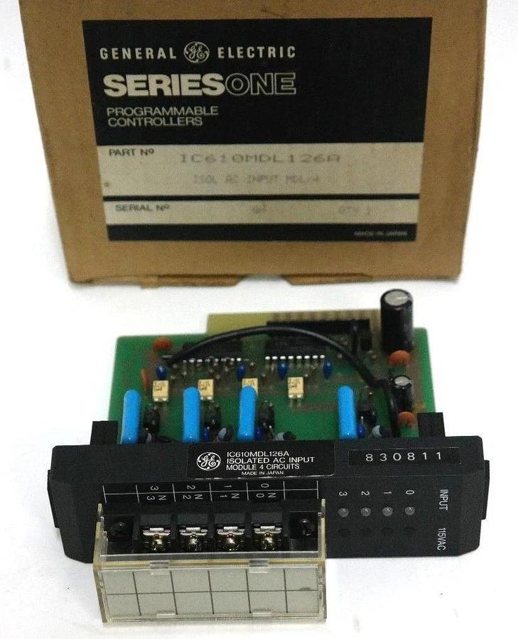 Used NIB GE FANUC IC610MDL126A ISOLATED AC INPUT MODULE 4 CIRCUITS