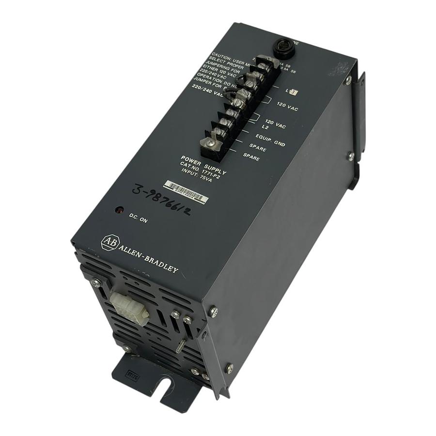 Used Allen-Bradley 1771-P2 Power Supply Bulletin 1771 Series PLC Module