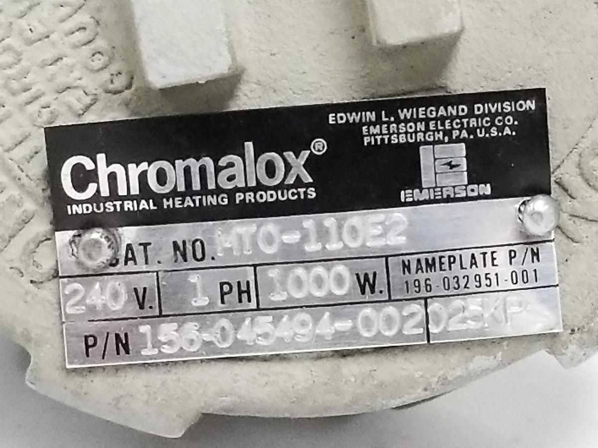 NEW CHROMALOX MTO-110E2 288500 MTO-1 OIL IMMERSION HEATER , 240V, 1P, 1000W