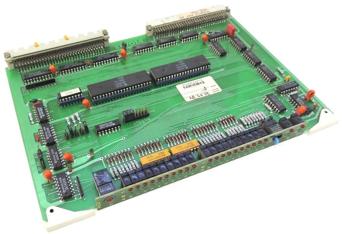 Used HEINEN ELEKTRONIK PIOA12 K47 AB 832.754 PC BOARD 60907-7.4, PIOA