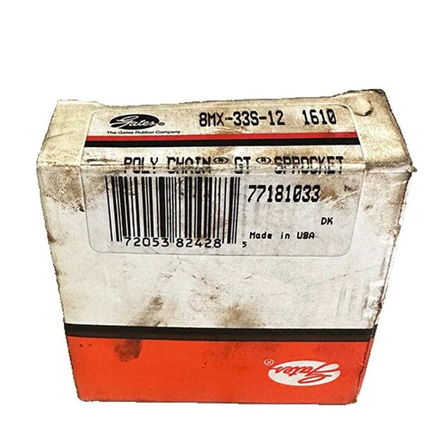 Used NEW GATES 8MX-33S-12 / 8MX33S12 POLY CHAIN GT SPROCKET 8MX-33S-12 1610 77181033