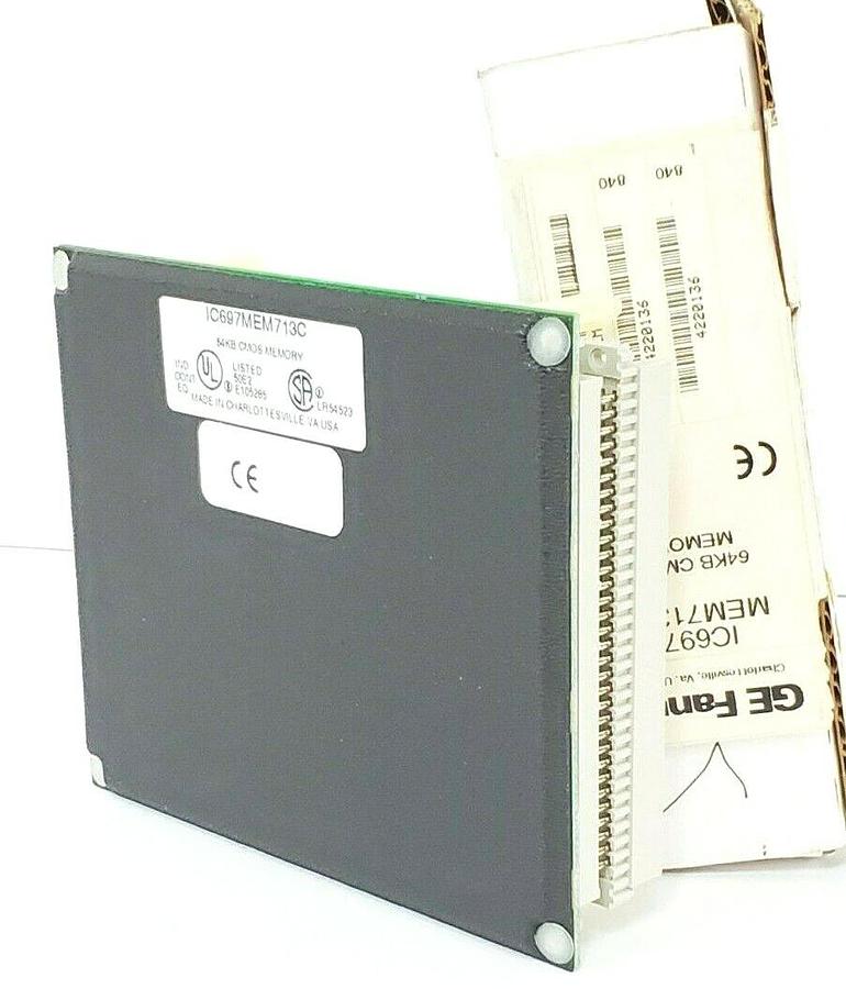 Used NIB GE FANUC IC697MEM713C 64KB CMOS MEMORY MODULE