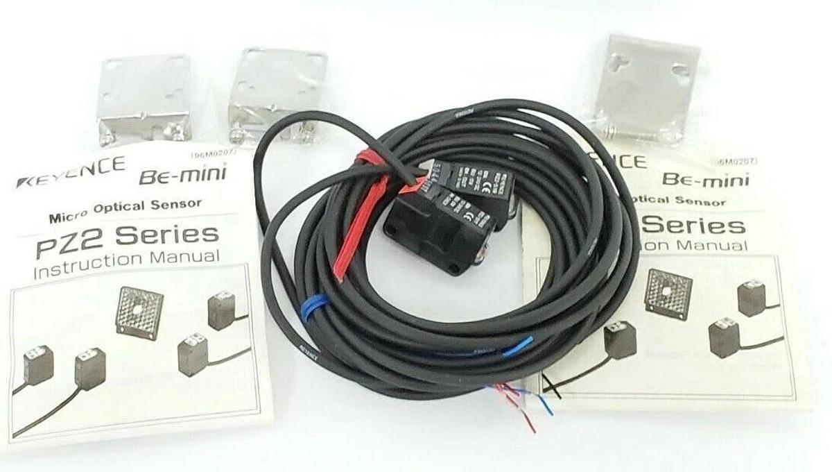 Used NIB KEYENCE PZ2-51 PHOTOELECTRIC SENSOR 7000MM RANGE W/AMPLIFIER PZ251