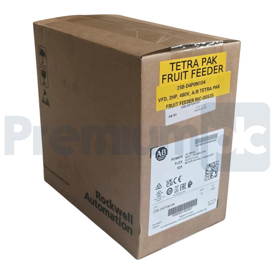 F/S Surplus Allen Bradley 25B-D4P0N104 /A PowerFlex 525 AC Drive 3Ph 480V 2HP 884951885882