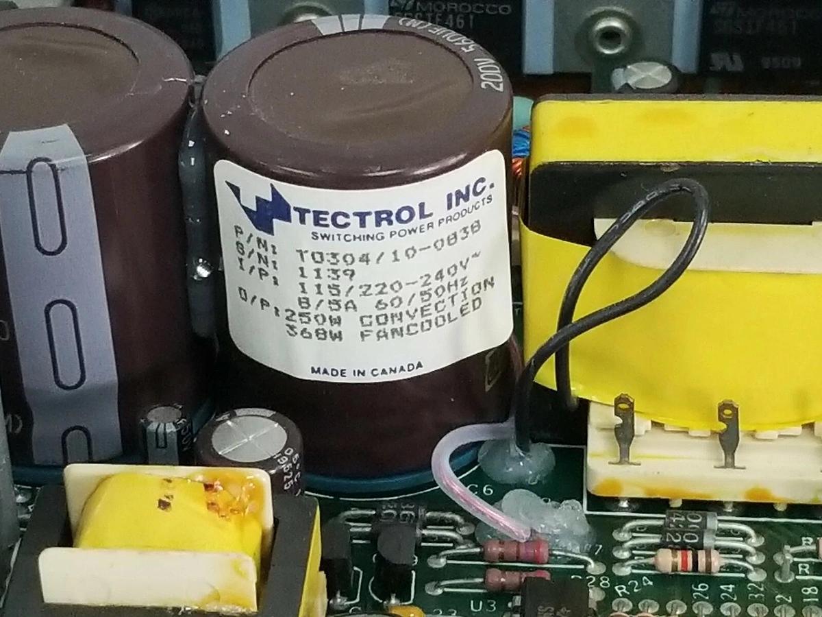 Used TECTROL INC. T0304/10-0838 SWITCHING POWER SUPPLY 115/220-240V 8/5A 60/50HZ
