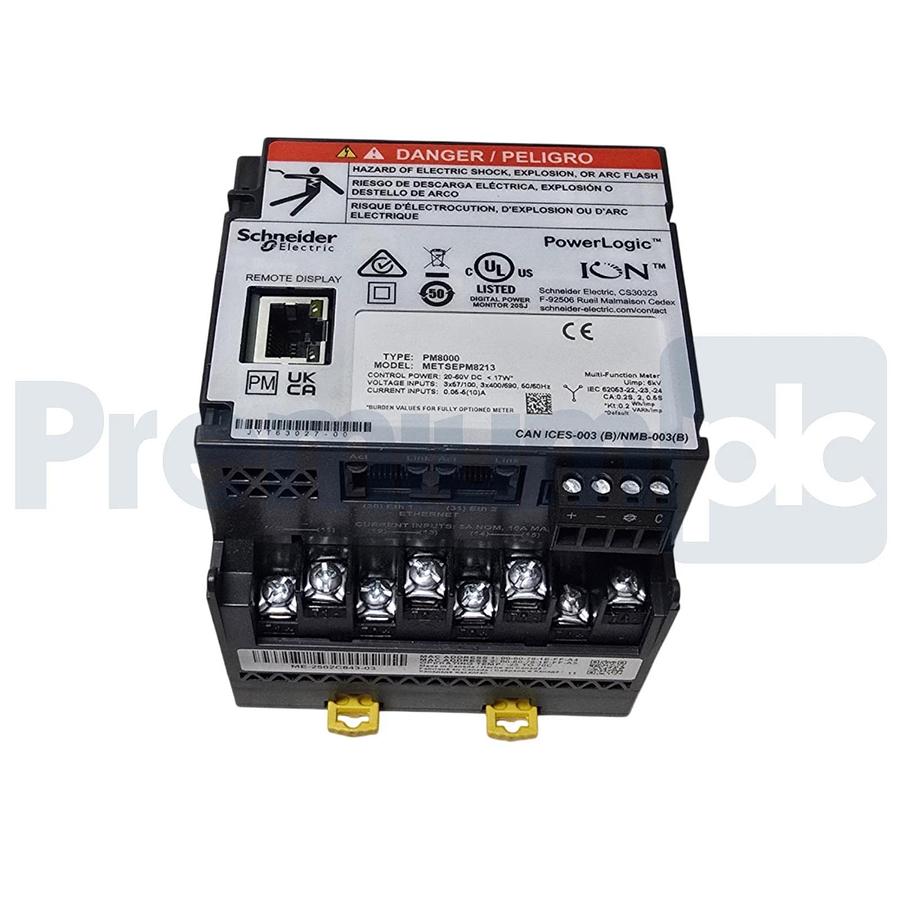 Schneider METSEPM8213 PowerLogic PM8000 Power Quality Meter w/METSEPM89RD96 NSNP