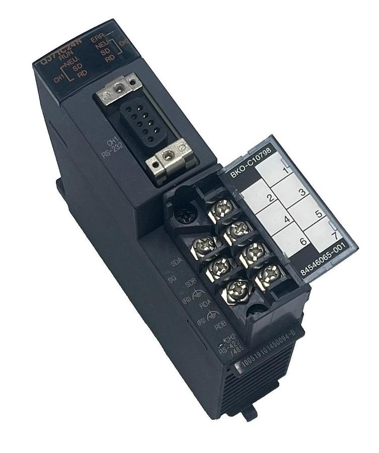 Used Mitsubishi QJ71C24N MELSEC-Q Serial Communication Module RS-232 RS-422/485
