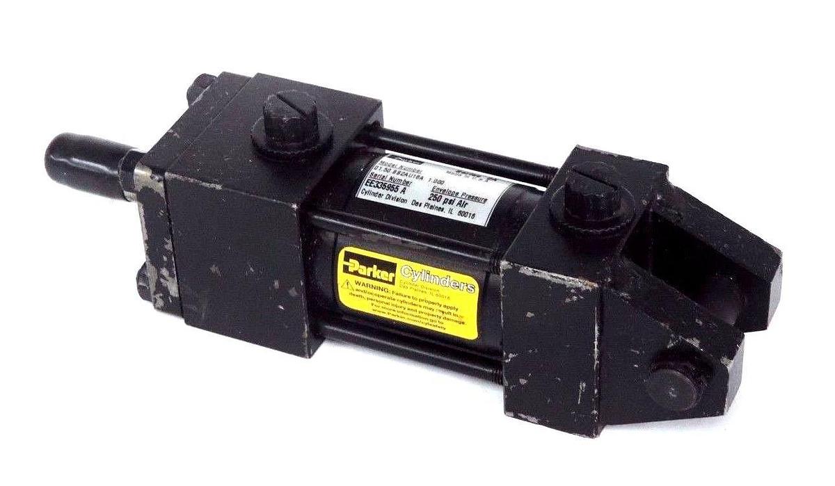 Used PARKER 01.50 BB2AU18A 1.000 CYLINDER SER. 2A ENVELOPE PRESSURE 250PSI