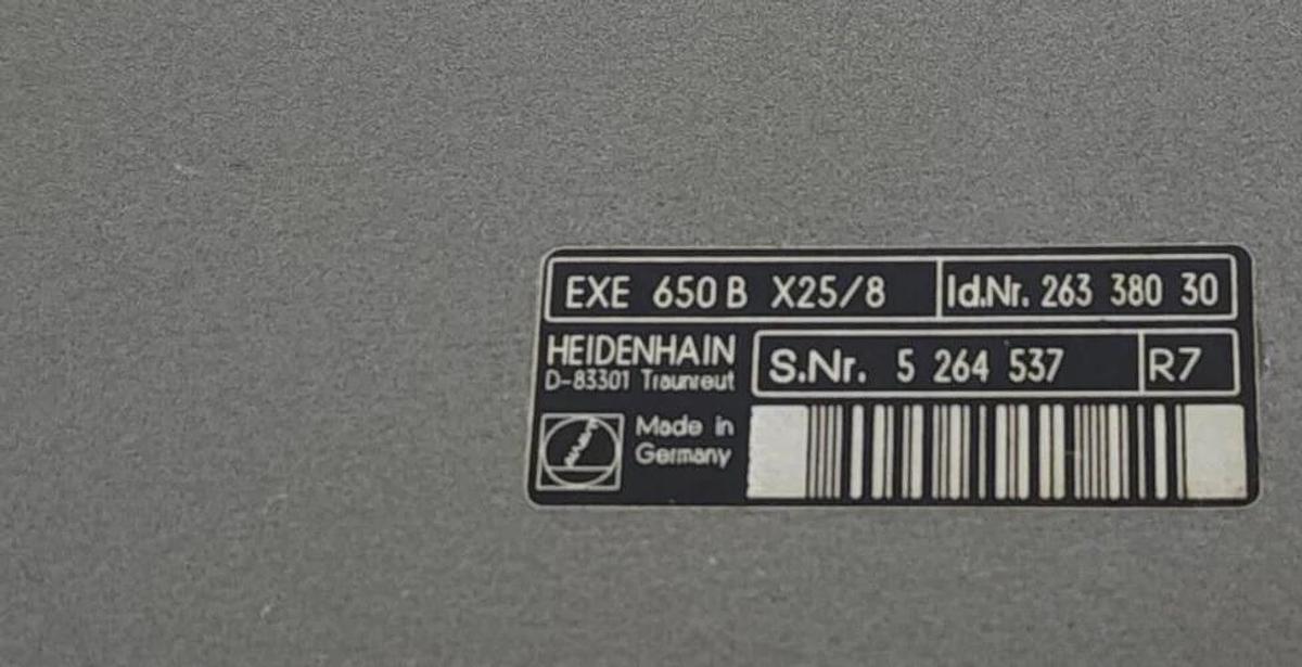 Used HEIDENHAIN EXE 650B X25/8 / EXE650BX258 INTERPULATION BOX 263-380-30 / 26338030