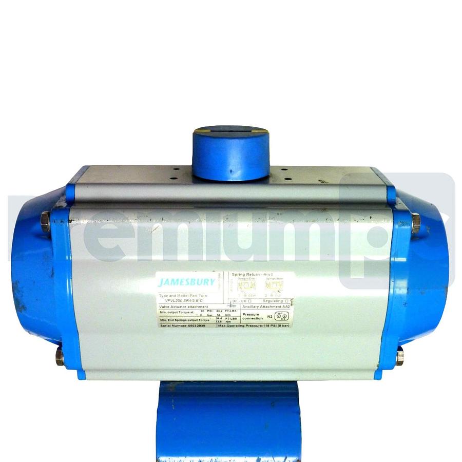Jamesbury VPVL350 SR4/5 B C Valv-Powr Actuator w/815W113600XZ 3" Butterfly Valve