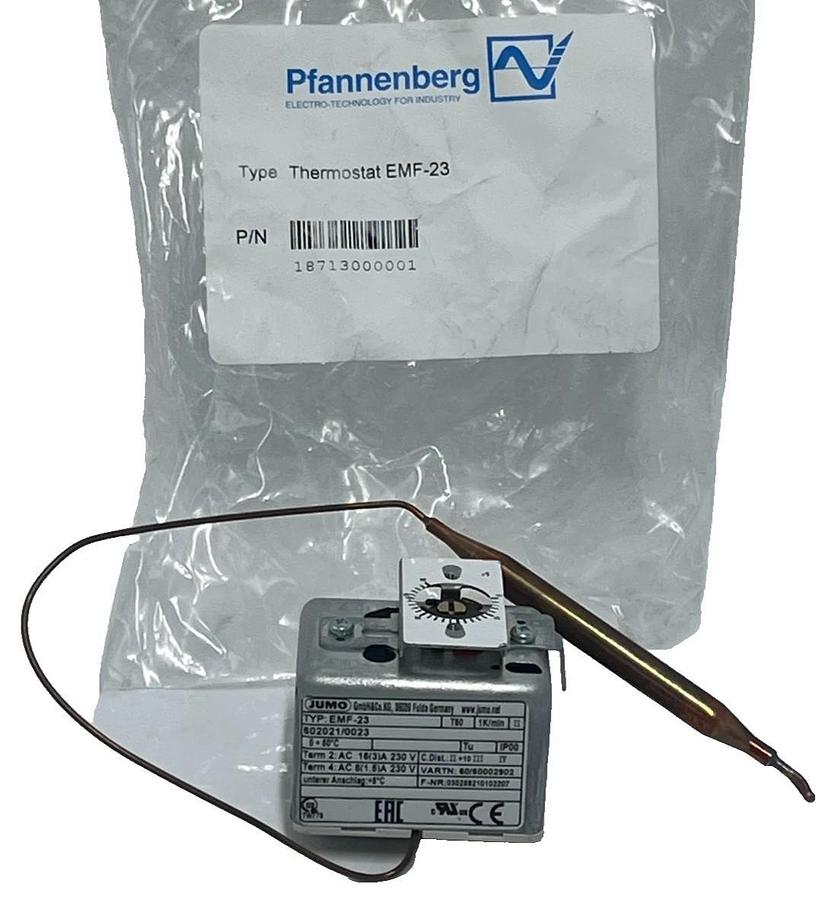PFANNENBERG 18713000001 Thermostat EMF-23 JUMO Temperature Controller DIN Rail